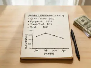 Gráfico de gestión de bankroll para apuestas deportivas