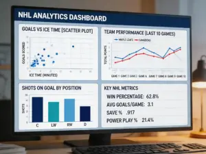 Gráficos y estadísticas para modelo predictivo de hockey