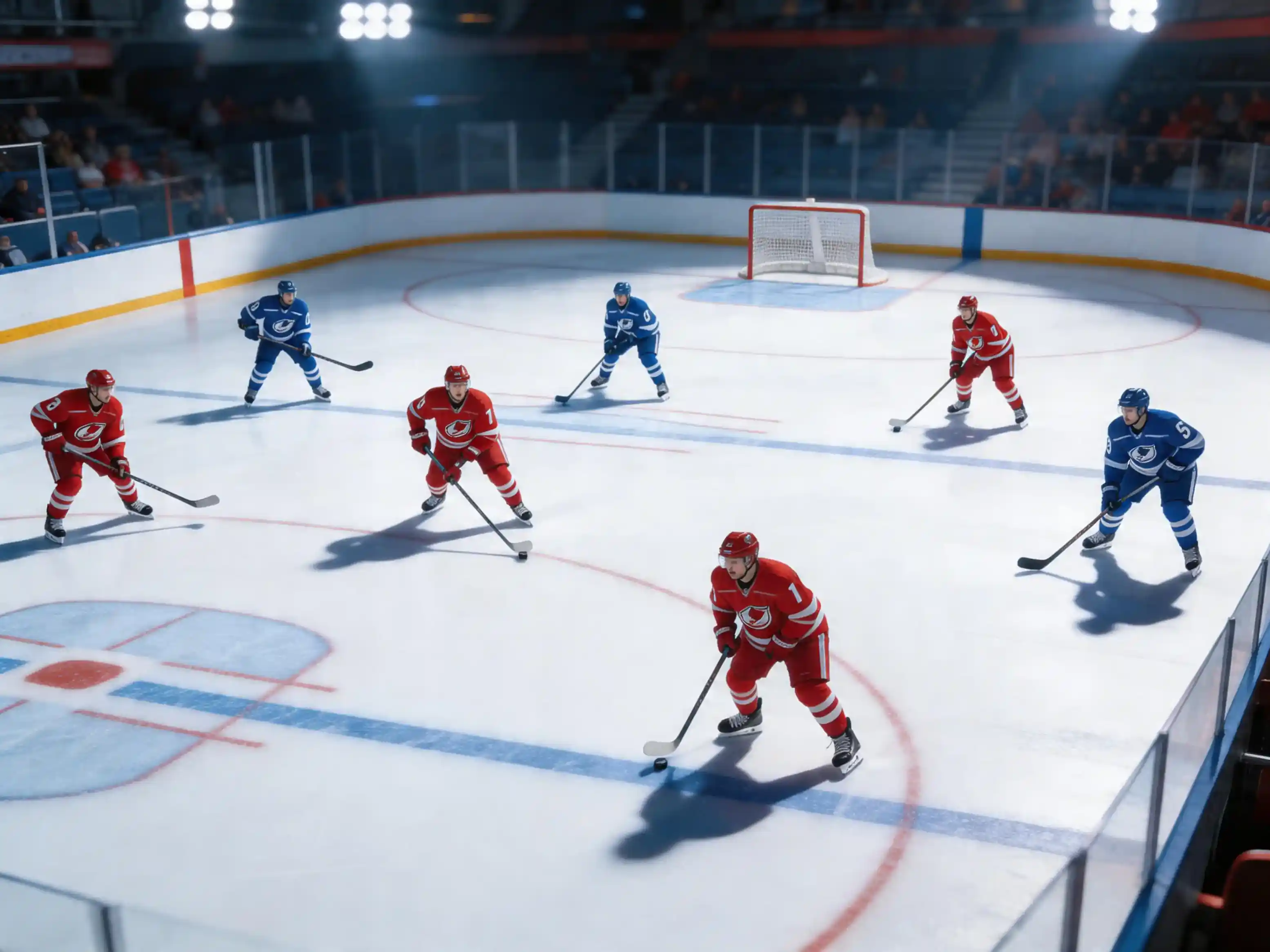 Equipo de hockey NHL en formación de power play