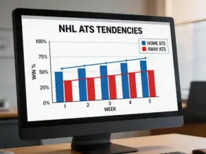 Gráfico de estadísticas ATS de equipos de hockey NHL