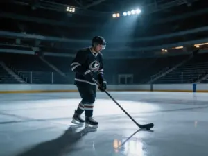 Jugador de hockey NHL cambiando de equipo en el trade deadline