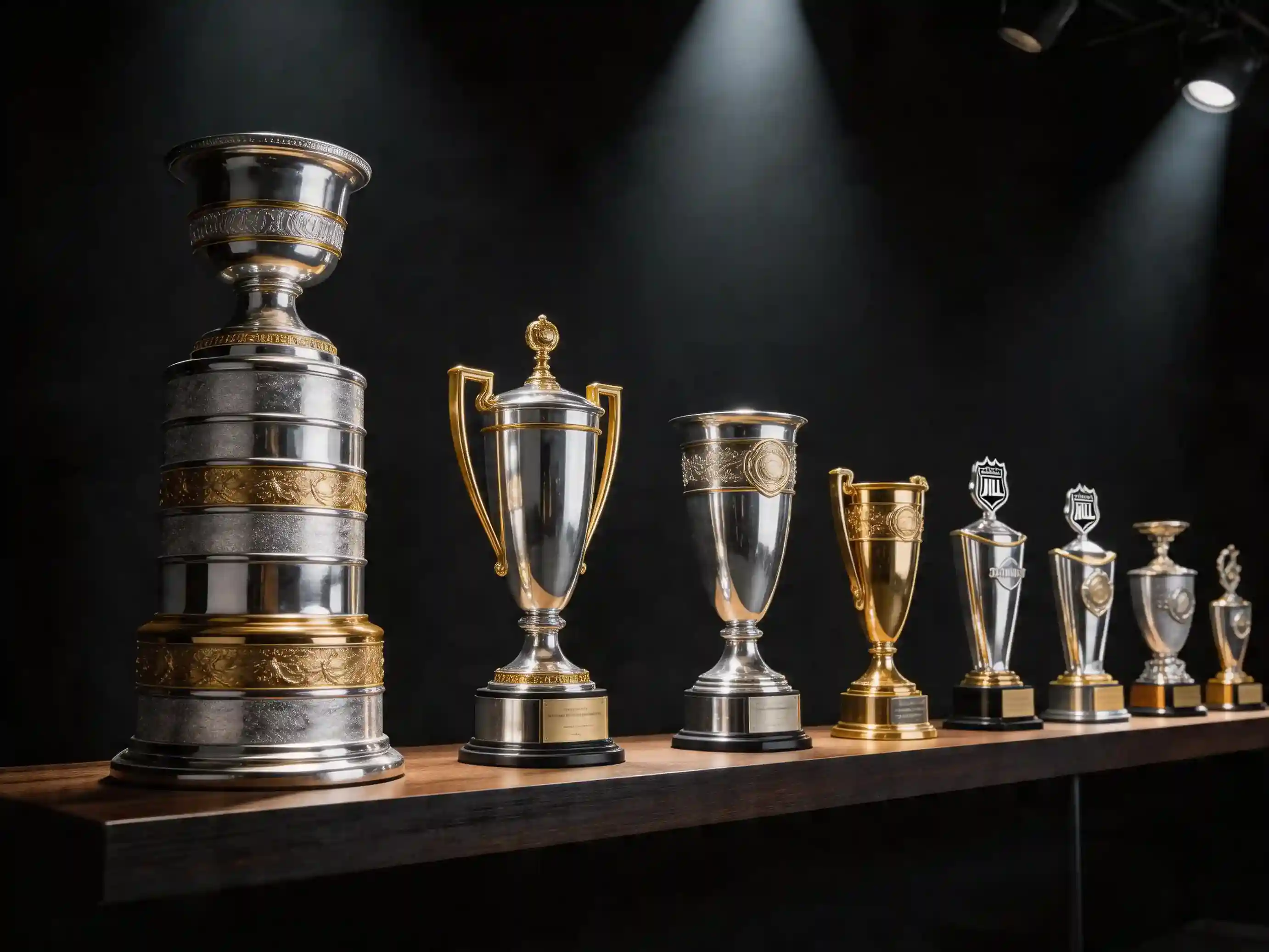 Trofeos individuales de la NHL incluyendo Hart y Vezina
